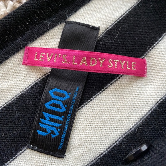 Levi's Lady Style x YOCO MORIMOTO Design Office Y.M.D.O 100% Wool cardigan. XS - Picture 3 of 10